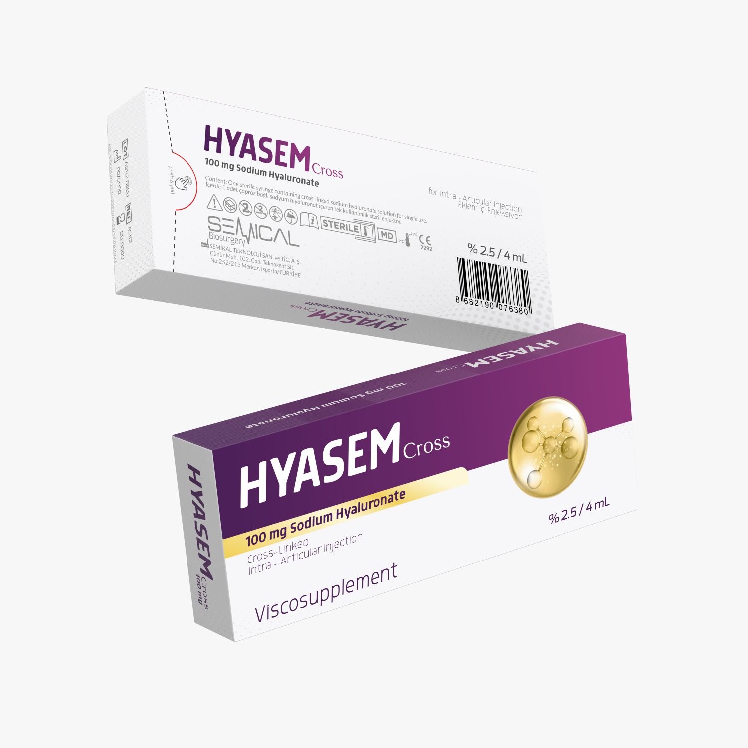 HYASEM Cross 100 mg Sodium Hyaluronate